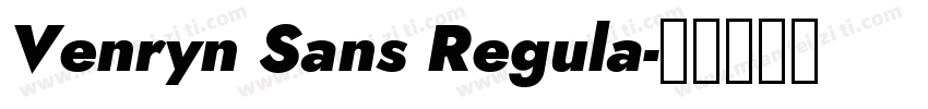 Venryn Sans Regula字体转换